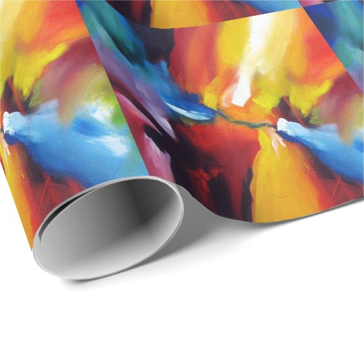 抽象芸術絵画表現主義 ラッピングペーパー (ロールコーナー)