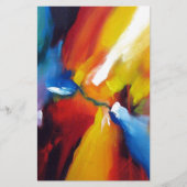 抽象芸術絵画表現主義 便箋 (正面)
