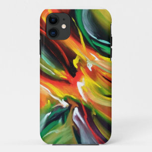 抽象芸術絵画表現主義 iPhone 11 ケース