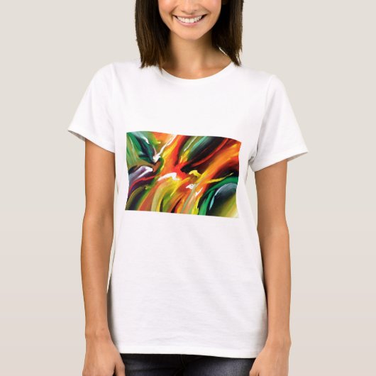 抽象芸術絵画表現主義 Tシャツ (正面)