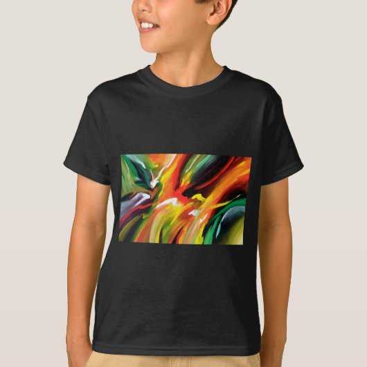 抽象芸術絵画表現主義 Tシャツ (正面)