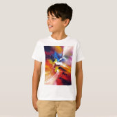 抽象芸術絵画表現主義 Tシャツ (正面フル)