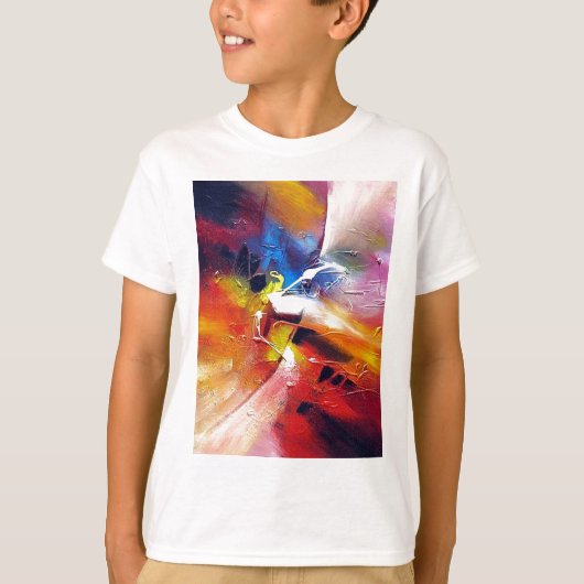 抽象芸術絵画表現主義 Tシャツ (正面)
