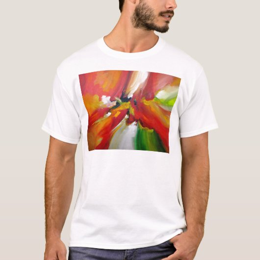 抽象芸術絵画表現主義 Tシャツ (正面)