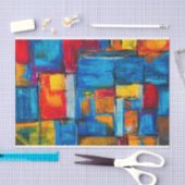 抽象芸術絵画表現者のパターン 薄葉紙 (クラフト)