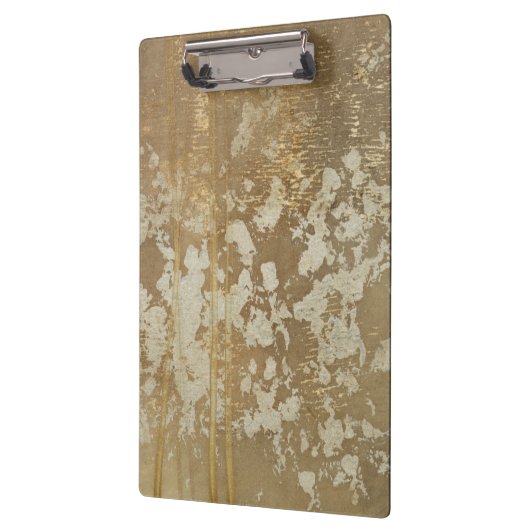 抽象芸術絵画金ゴールドとシルバースペックル クリップボード (左)