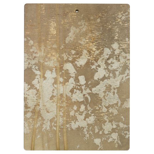 抽象芸術絵画金ゴールドとシルバースペックル クリップボード (裏面)