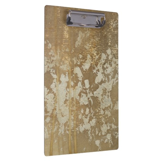 抽象芸術絵画金ゴールドとシルバースペックル クリップボード (右)