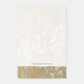 抽象芸術絵画金ゴールドとシルバースペックル ポストイット (正面)