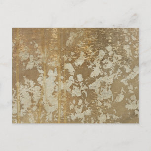抽象芸術絵画金ゴールドとシルバースペックル ポストカード