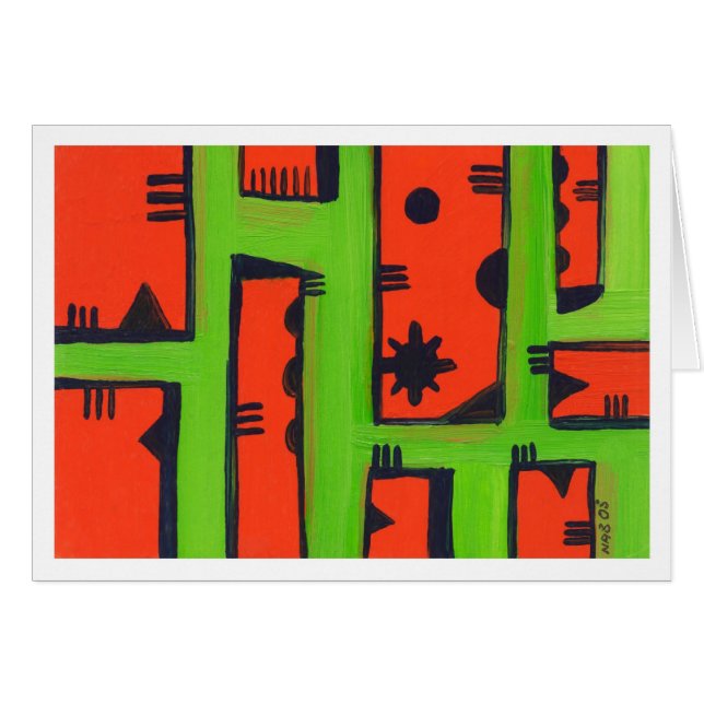 抽象芸術絵画08 (正面横)