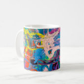 抽象芸術絵画 コーヒーマグカップ (正面左)