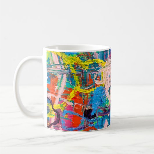 抽象芸術絵画 コーヒーマグカップ (左)