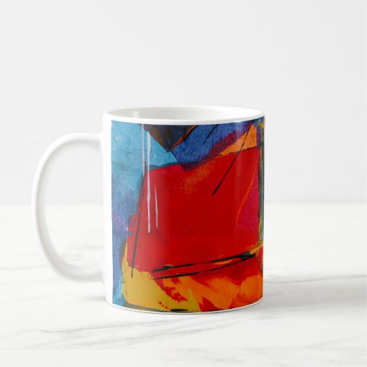 抽象芸術絵画 コーヒーマグカップ (左)