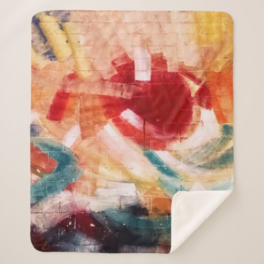 抽象芸術絵画 シェルパブランケット (正面)