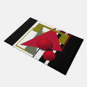 抽象芸術絵画、ジオメトリック形状 ドアマット (アングル)