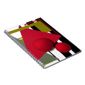 抽象芸術絵画、ジオメトリック形状 ノートブック (右側)