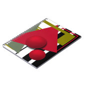 抽象芸術絵画、ジオメトリック形状 ノートブック (左側)