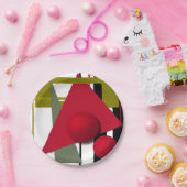 抽象芸術絵画、ジオメトリック形状 ペーパープレート (パーティー)