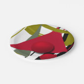 抽象芸術絵画、ジオメトリック形状 ペーパープレート (アングル)