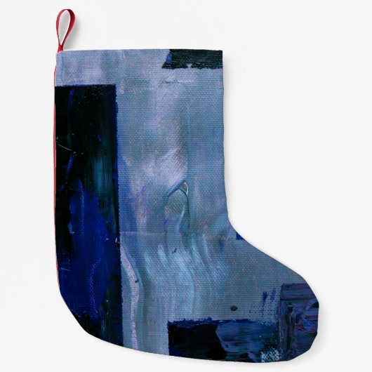 抽象芸術絵画 スモールクリスマスストッキング (正面)