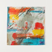 抽象芸術絵画 タペストリー (正面(横))