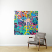 抽象芸術絵画 タペストリー (インサイチュ(横))