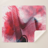 抽象芸術絵画・デジタルのギター・抽象芸術、  シェルパブランケット (正面(横))