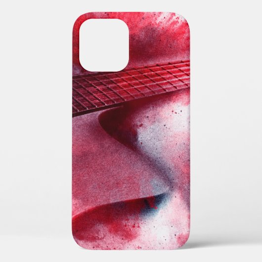 抽象芸術絵画・デジタルのギター・抽象芸術、 Case-Mate iPhoneケース (裏面)