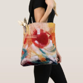 抽象芸術絵画 トートバッグ (クローズアップ)