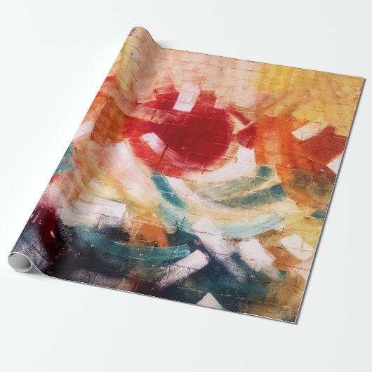 抽象芸術絵画 ラッピングペーパー (アンロールド)