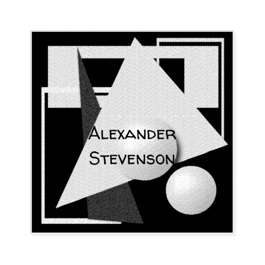 抽象芸術絵画，抽象化，緑と黒 ラバースタンプ (インプリント)