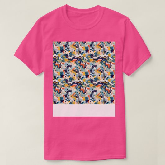 抽象芸術継ぎ目のないパターン幾何線形状G Tシャツ (デザイン正面)