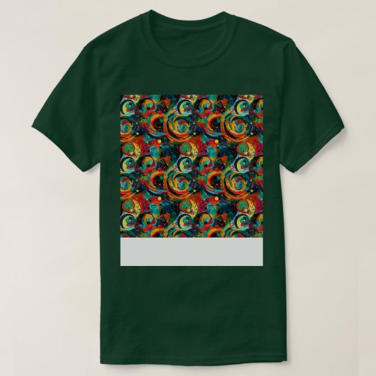抽象芸術継ぎ目のないパターン幾何線形状G Tシャツ (デザイン正面)