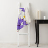 抽象芸術継ぎ目無しヴィンテージ花模様 シェルパブランケット (インサイチュ)