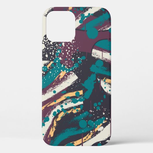 抽象芸術継スタイリッシュぎ目無しパグランジターン Case-Mate iPhoneケース (裏面)