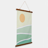 抽象芸術緑山 吊り下げ型タペストリー (傾斜あり)