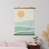 抽象芸術緑山 吊り下げ型タペストリー (寝室)