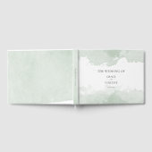 抽象芸術緑水結婚色 ゲストブック (全面)