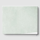 抽象芸術緑水結婚色 ゲストブック (裏面)