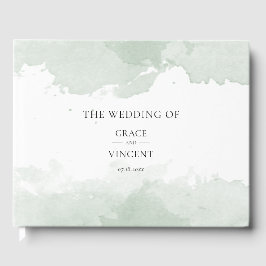 抽象芸術緑水結婚色 ゲストブック