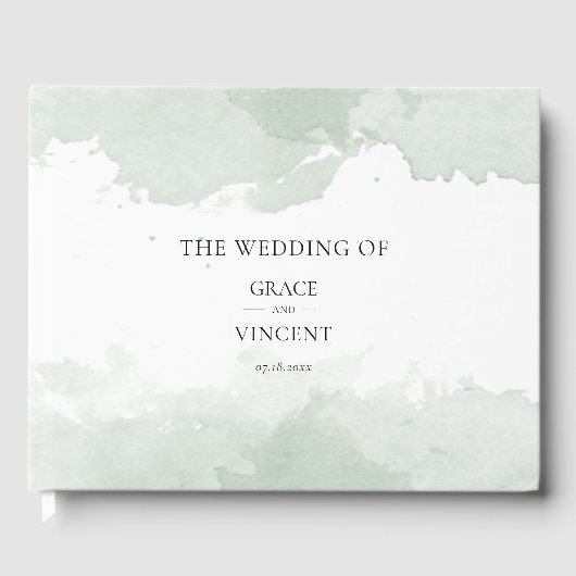 抽象芸術緑水結婚色 ゲストブック (正面)