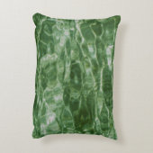 抽象芸術緑水 アクセントクッション (裏面(縦))