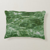 抽象芸術緑水 アクセントクッション (裏面)