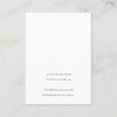 抽象芸術緑黒金ゴールド2スタッドイヤリングディスプレイ 名刺 (裏面)