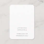 抽象芸術緑黒金ゴールド3ヘアピンバンドディスプレイ 名刺 (裏面)