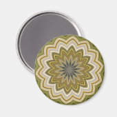 抽象芸術緑 マグネット (正面/裏面)