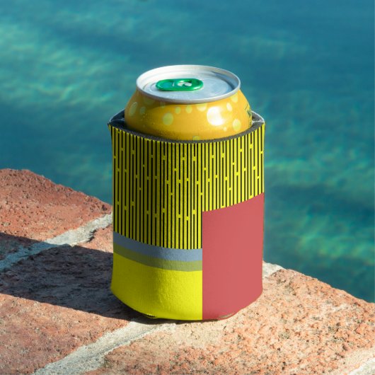 抽象芸術線と長方形 缶クーラー (インサイチュ プール)