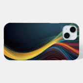 抽象芸術線のアートパターン Case-Mate iPhoneケース (裏面 (横))