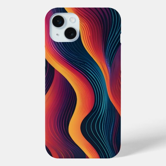 抽象芸術線のアートパターン Case-Mate iPhoneケース (裏面)